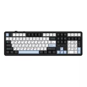 AULA F108 유무선 독거미 한글 기계식 키보드 펀키스 국내 정품 스카이 블랙, LEOBOG 저소음솜사탕축