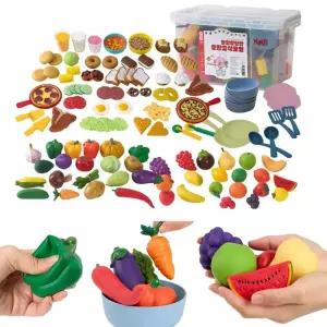 어린이집 아기교구 소프트 과일 야채 음식모형 장난감 인지발달 가게놀이 3살선물