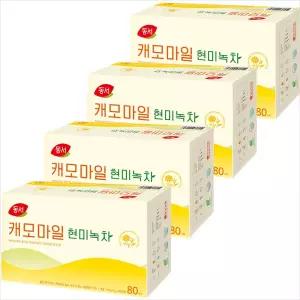 동서 캐모마일 현미녹차 80Tx4개/2세트구매시 1000원DCX넉넉한 유통기한