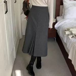 빅사이즈 510 보니모직트임롱스커트 DKDT712