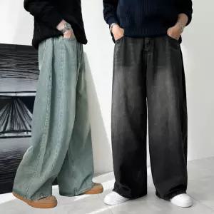 [모노폴로지]통청바지 통큰청바지 남자와이드청바지