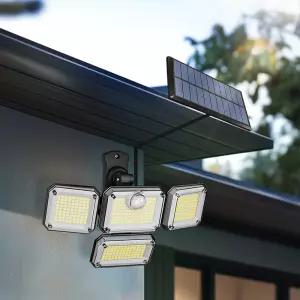 태양광 센서등 태양열 조명 야외 LED 정원등 벽등 계단 전구 마당 전등 333구 분리형