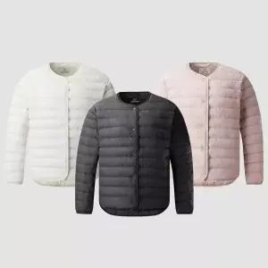 [롯데백화점]코오롱스포츠 스텔스 여성 경량 넥리스 다운 3종택1 V3JDX24602