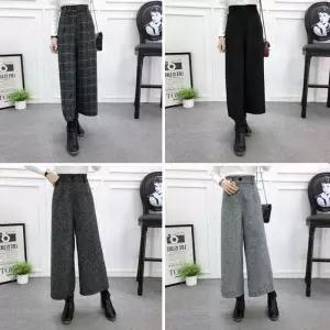 ONM 2168 9부 단추 모직 통바지 4색상