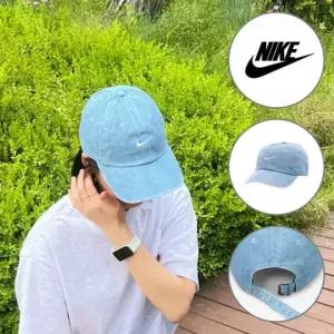 나이키 모자 클럽 언스트럭처 데님 볼캡 청모자