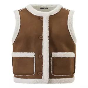 [비엔엑스]시어링 양털 배색 포켓 버튼업 베스트 (BX4VT010L0)