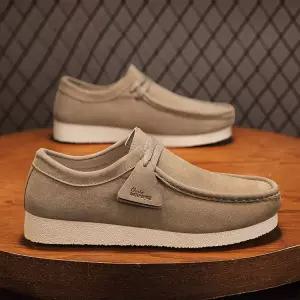 스웨이드 남성 왈라비 로퍼 슈즈 남자 단화 HK16