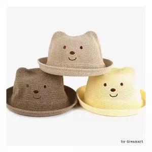 아동용 페도라 심플곰돌이 왕골모 프리미엄 아동용 인기템