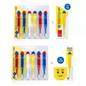 옥스포드 유아칫솔6개 세트 / 어린이집유치원선물 치약 구디백