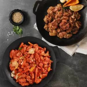 국내산 순살 춘천 닭갈비 500gx2팩 + 간장 닭갈비 500gx2팩