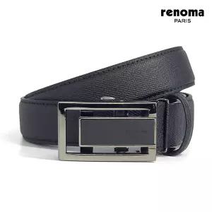 [레노마]메탈 스퀘어 자동벨트 BLACK_RQSBE0008BK