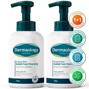 [원쁠원] 더마올로지 버블 저자극 대용량 폼클렌징 500ml 약알칼리 클렌징폼 세안제 거품 