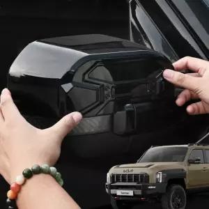 타스만 튜닝 사이드미러 몰딩 카본 커버 용품 자동차 블랙 신차필수 기스방지 스크래치방지