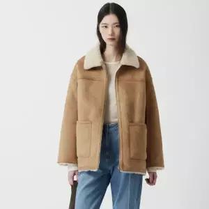 [롯데백화점]쥬크 루즈핏 집업 무스탕 Z254PSF654