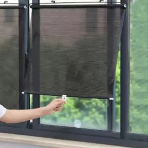 무타공 유리창 블라인드 롤링 사무실 창문 자동차 햇빛차단 자외선차단 자외선 햇빛 암막 롤러