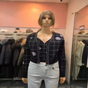 [에고이스트] 플라워 패턴 자카드 니트 집업 가디건  ES1KG-660