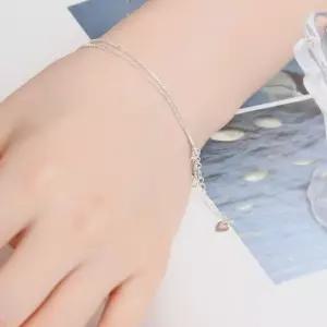 925 실버 사각 두줄 스네이크 체인 은 팔찌 은팔찌