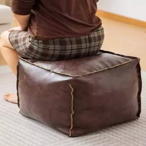 수납형 인조 가죽소파커버 스툴 담요 의류보관 비어있는