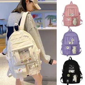 가벼운 백팩 책가방 초등학생 성인 겸용 여행 소풍 학생 가방