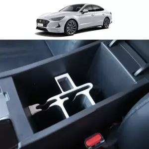 핏콘 쏘나타 DN8 수직수납형 콘솔 트레이 박스 차량용 수납함