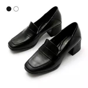 페조 여성 스퀘어토 미들힐 로퍼 클래식 정장 출근 PZSL-LUX-2913