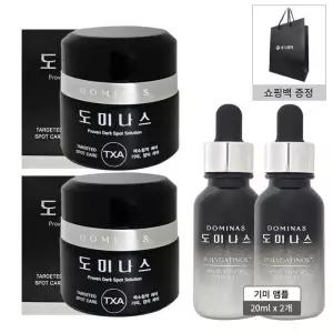 도미나스 도미나 크림 시즌6 트라넥산삼 태극제약50g 2개+앰플20ml 2개+쇼핑백1매