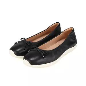 [롯데백화점]BARBARA 바바라 셔링디테일 몰드창 플랫슈즈 BBJ122_BK