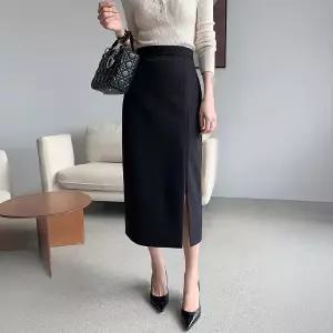 (뮬랑) 텐션 슬릿 H라인 스커트 (4col)[스커트CSG20]