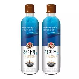 백설 참치액 순 더깔끔한맛, 900g, 2개