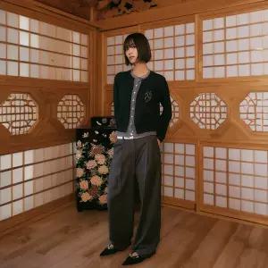 [피플오브더월드] 스트라이프 울블렌디드 팬츠