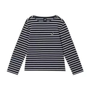 [롯데백화점]캉골 우먼스 스트라이프 롱슬리브 3547 네이비 KSEWLT35470