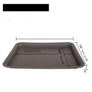 대형 사각 화분 받침 트레이 블랙 물받이 판 53x35cm 사이즈 화단 정리함