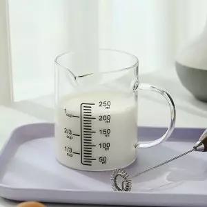 저그 손잡이 다용도 내열유리 계량컵 250ml/눈금컵/베이킹/키친/요리/쿠킹/제빵/베이킹용/요리용/이유식