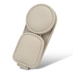 썬 안경걸이 액세서리용 카 바이저용 2팩 마그네틱 클립(2, 바이저 키웬 홀더, 선글라스 가죽 베이지)