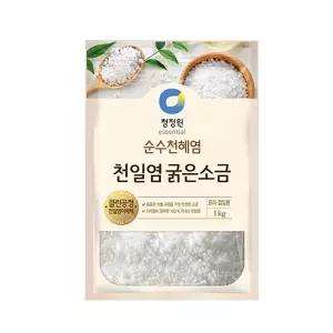 청정원 천일염 굵은소금 1kg