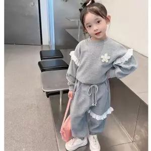 여아 맨투맨 투피스 트레이닝 세트