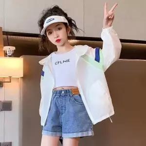 가을 래쉬가드 집업 바람막이 키즈 얇은 홑겹 점퍼 투톤