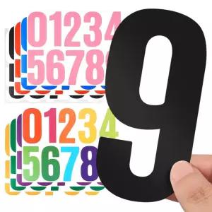 숫자 스티커 0-9 높이 10cm 번호 넘버링 라벨 컬러