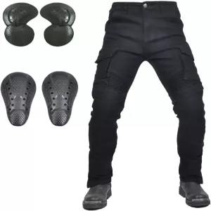 남성용 오토바이 라이딩 팬츠 데님 진 무릎 보호 패드 엉덩이 u200B 장비 CE 탈부착 및