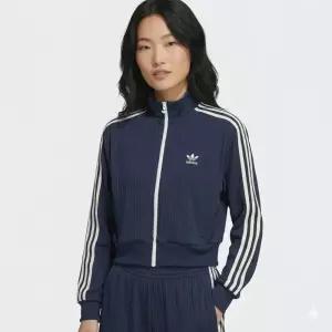 아디다스 여성 크롭 져지 트랙탑 네이비 KB8950 (애슬레저/봄신상/클래식)