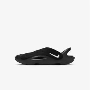[Nike 국내매장판] 나이키 아쿠아 스우시 블랙 올검 아동 샌들 FN0876-002