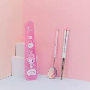 마이멜로디 피규어 수저케이스세트 진공젓가락