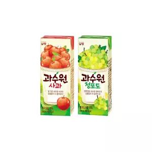 남양 과수원 190ml 사과24팩+청포도24팩/무배/유통기한26.06.31이후 제품
