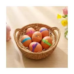 부활절계란포장지 고집계란띠지스티커 디자인4종랜덤 5매1세트 부활절포장용품 부활절달걀포장지