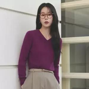 25FW 캐시미어100 브이넥 풀오버 964534