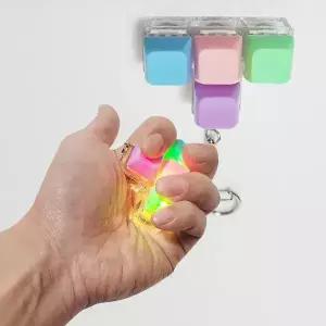 우 파스텔 led T자 4단 키캡키링 딸깍이 손장난감 클리커 가방고리 똑딱이 키홀더 팬시 악세사리 우정키링 어린이날선물 기념품 소품샵