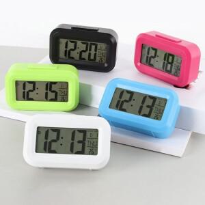 침대 옆 탁자 알람 시계 디지털 전자 화면 데스크탑 장식품 백라이트 스누즈 가정 사무실용