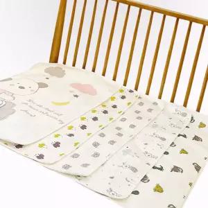 신생아 배변 훈련 침대 보호 순면 베이비 헛 방수요 매트