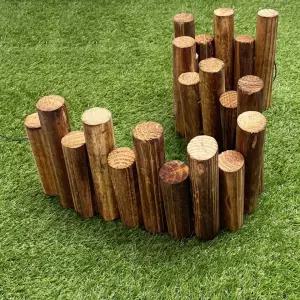 우드 나무 테라스 울타리 펜스 휀스 원목 텃밭 정원 종류택1