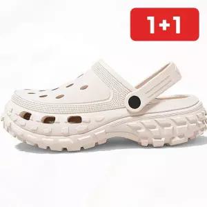 사무실 슬리퍼 쿠션 샌들 키높이 통굽 아쿠아슈즈 여름 장마철  1+1